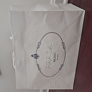 Prada paper shopping bag